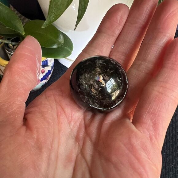 Smoky Quartz Crystal‎ Sphere Marble(#1) - Picture 2 of 13